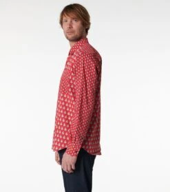 Chemise REGULAR Patch Mouche Scarabée Rouge -Mode Vêtements Magasin ch patch scarabee.2