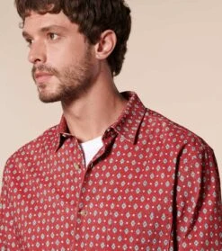 Chemise REGULAR Petite Merveille Rouge -Mode Vêtements Magasin ch petite merveille rouge.1