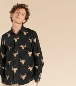 Chemise REGULAR Grand Taureau Noir
