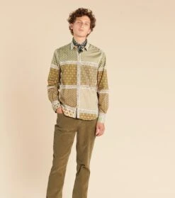 Chemise REGULAR Italienne Kaki -Mode Vêtements Magasin ch regular italienne kaki.3