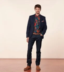 Chemise SLIM Roulotte Vert Nuit 9 Chemise SLIM Roulotte Vert Nuit -Mode Vêtements Magasin ch roulotte