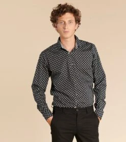 Chemise SLIM Calisson Noir