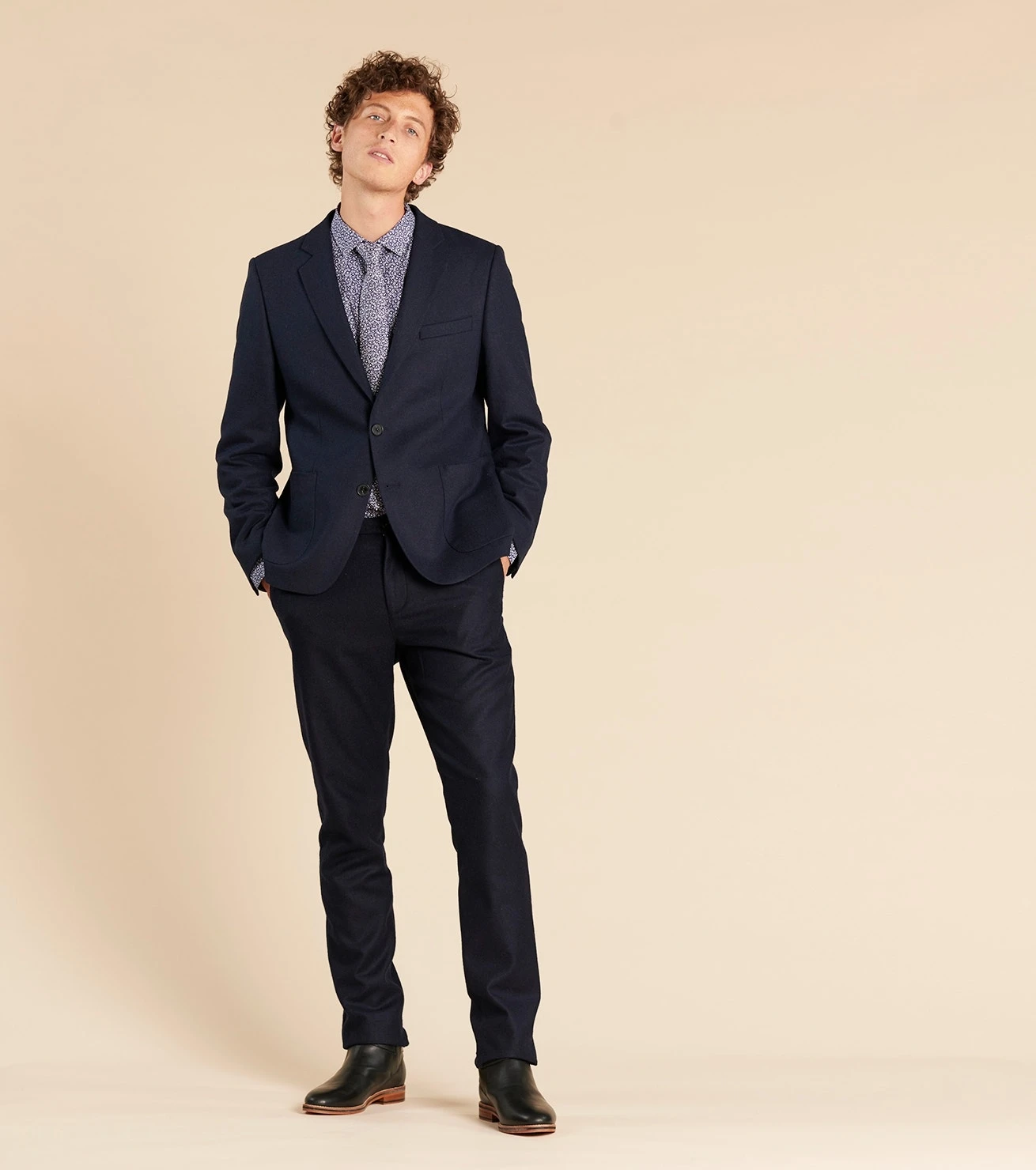 Chemise SLIM Marguerite Bleu Nuit 6 Chemise SLIM Marguerite Bleu Nuit – Image 6