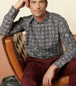 Chemise SLIM Précieux Marron 9 Chemise SLIM Précieux Marron -Mode Vêtements Magasin ch slim precieux marron.1