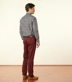 Chemise SLIM Précieux Marron 7 Chemise SLIM Précieux Marron -Mode Vêtements Magasin ch slim precieux marron.2