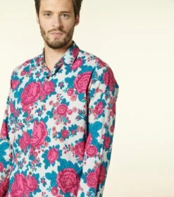 Chemise SLIM Roulotte Perle Fuchsia -Mode Vêtements Magasin ch slim roulotte.4