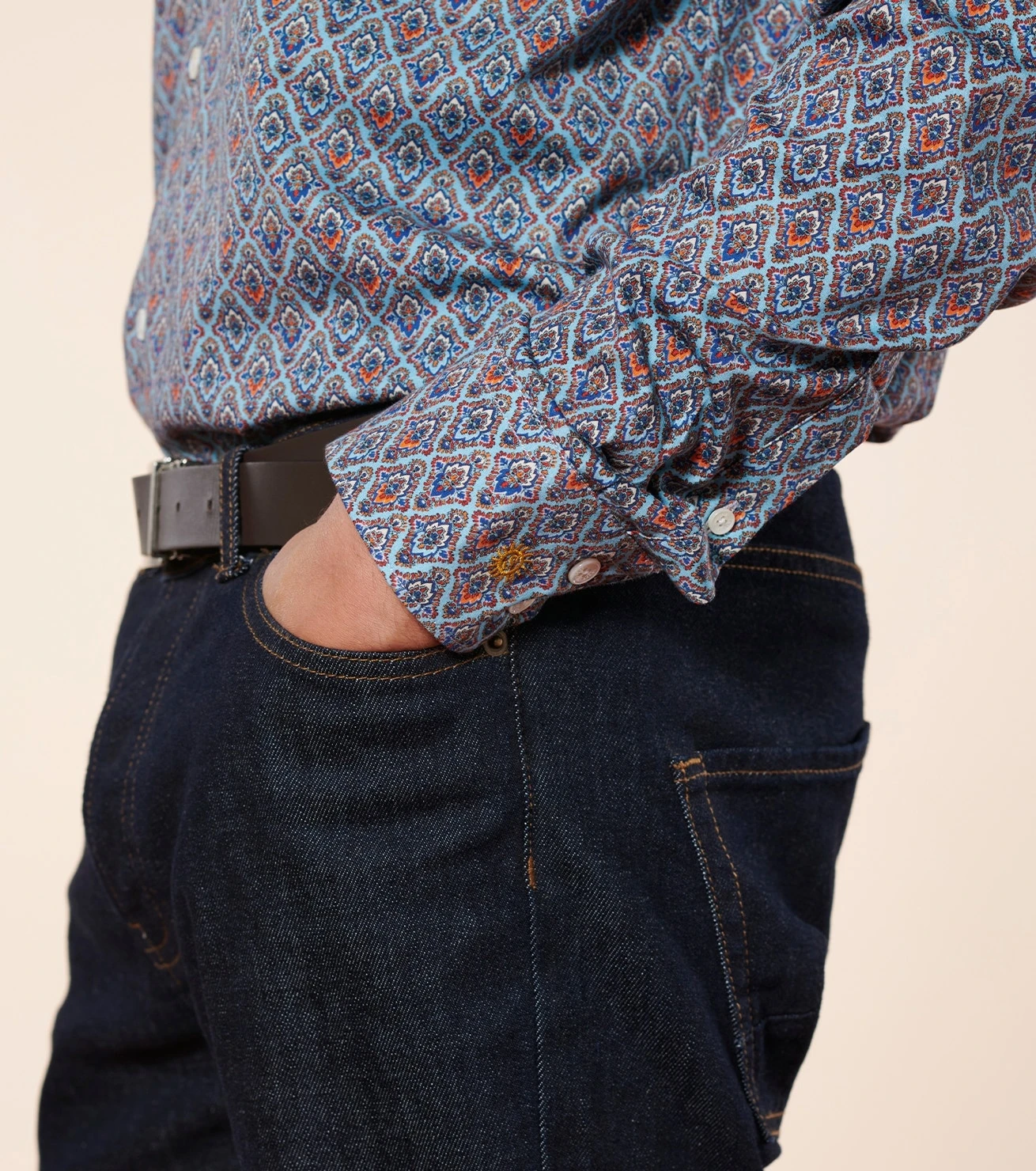 Chemise SLIM Tania Ciel 3 Chemise SLIM Tania Ciel – Image 3