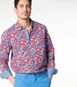 Chemise REGULAR Alice Rouge -Mode Vêtements Magasin ch tante alice