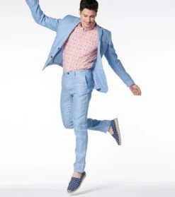 Chemise MILO Trèfles Rouge Ciel