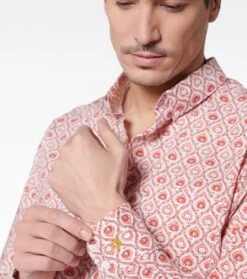 Chemise MILO Trèfles Rouge Ciel -Mode Vêtements Magasin ch treffle.1