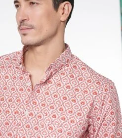 Chemise MILO Trèfles Rouge Ciel -Mode Vêtements Magasin ch treffle.2