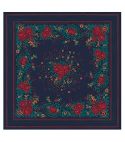 Châle En Laine Et Soie ARLATEN Nuit135 X 135 Cm