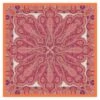 Châle Mousseline De Soie GRAND CACHEMIRE Orange 135 X 135 Cm