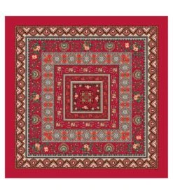 Châle INFINIMENT BORDURE Rouge