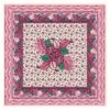 Châle En Mousseline De Soie SAINT REMY Fuchsia 135 X 135 Cm