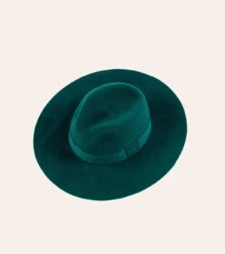 Chapeau Cloche Feutre Vert Bouteille -Mode Vêtements Magasin chapeau vert 1