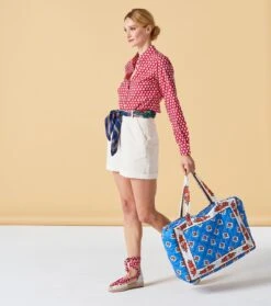 Chemise ELINA Fleur De Maussane Rouge -Mode Vêtements Magasin chemise elina maussane rouge.3