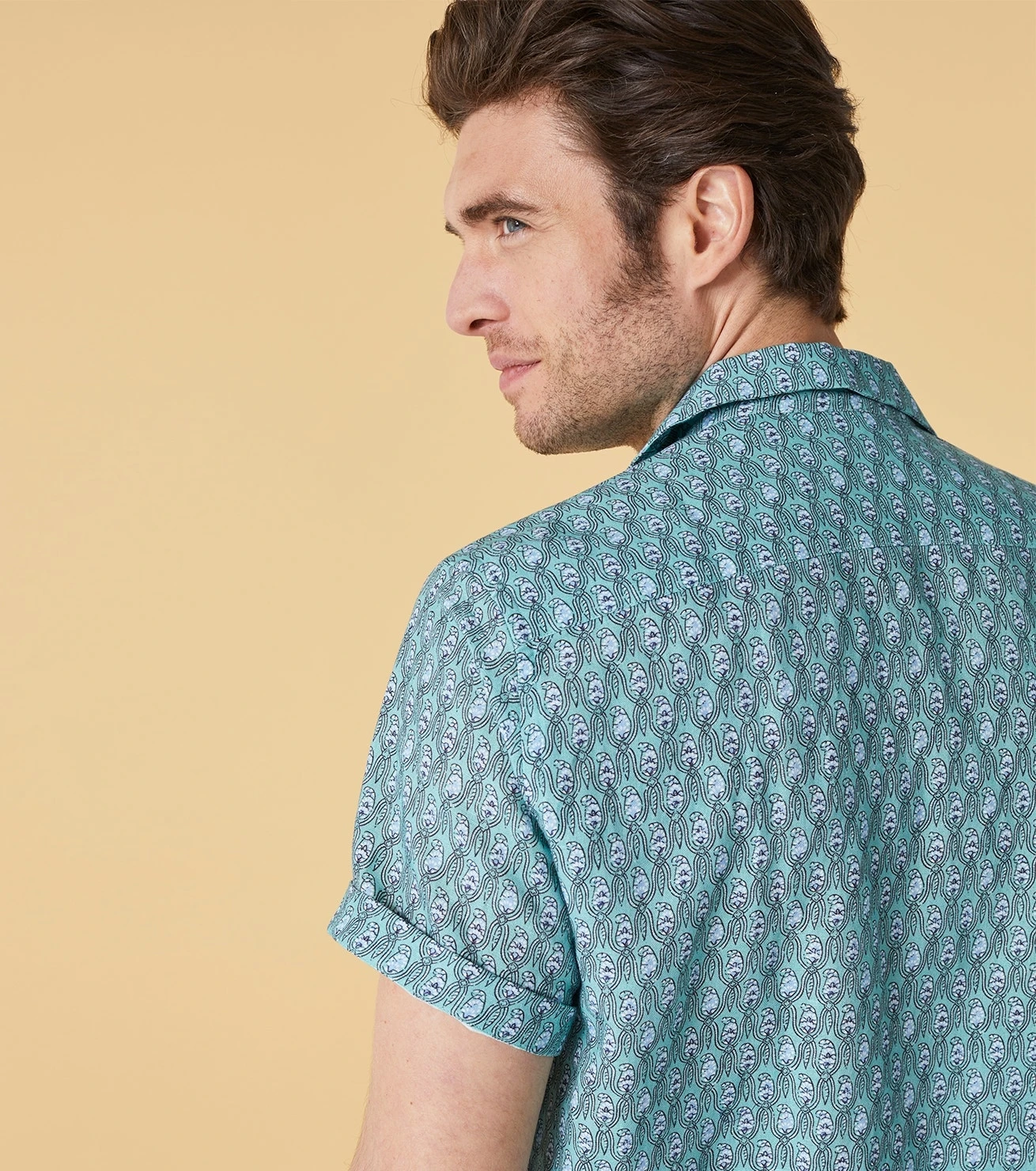 Chemise BODEGA Escalette Aqua 2 Chemise BODEGA Escalette Aqua – Image 2
