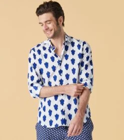 Chemise REGULAR Grosse Mouche Blanc