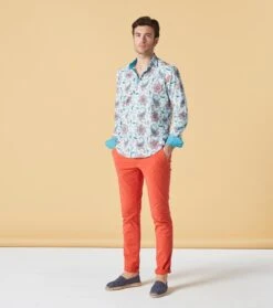 Chemise SLIM Kerala Ciel Corail 9 Chemise SLIM Kerala Ciel Corail -Mode Vêtements Magasin chemise kerala ciel.4jpg
