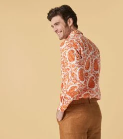 Chemise REGULAR Max Orange -Mode Vêtements Magasin chemise max.1