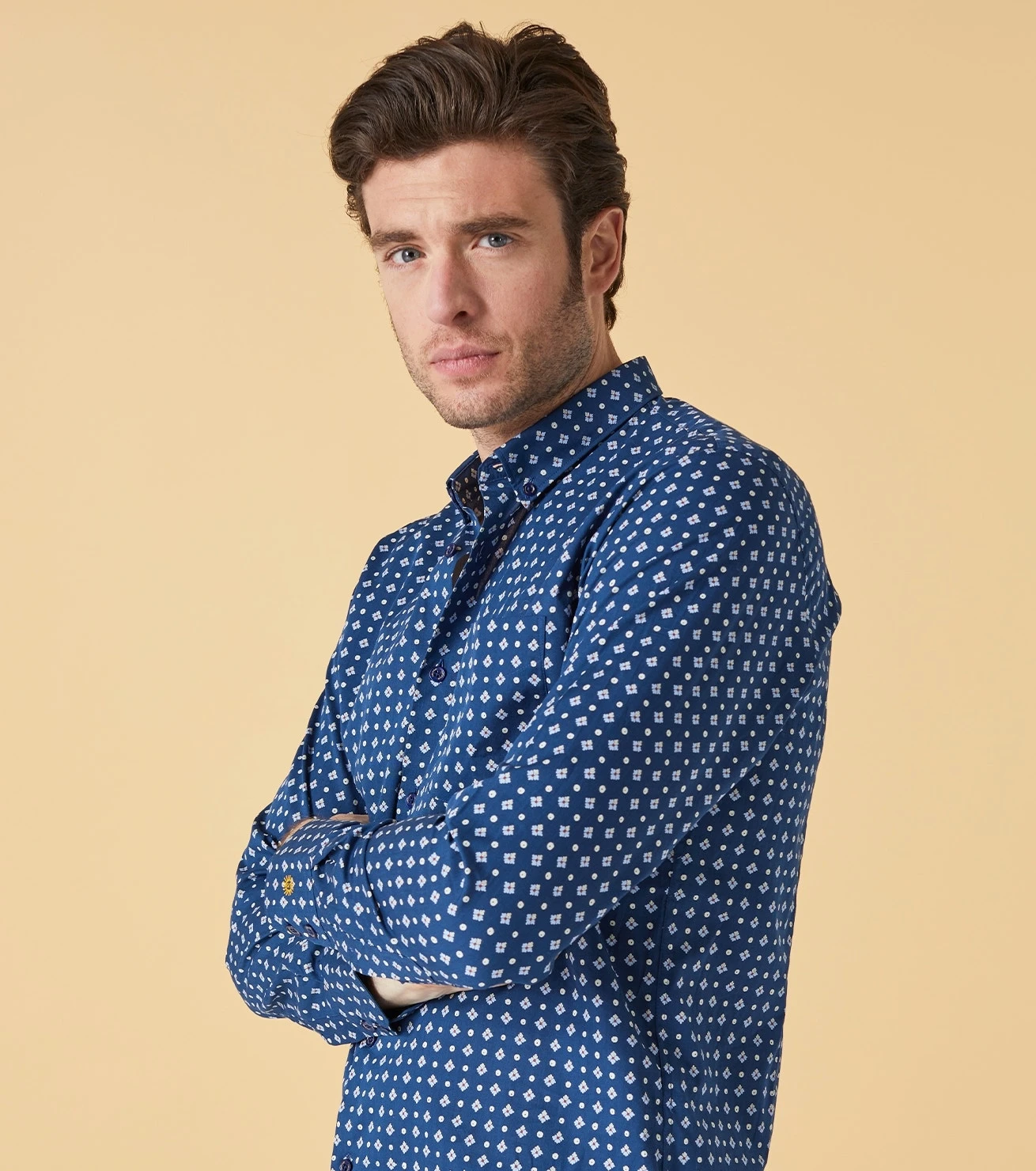 Chemise Milo SLIM Magarido Petrole 4 Chemise Milo SLIM Magarido Petrole – Image 4