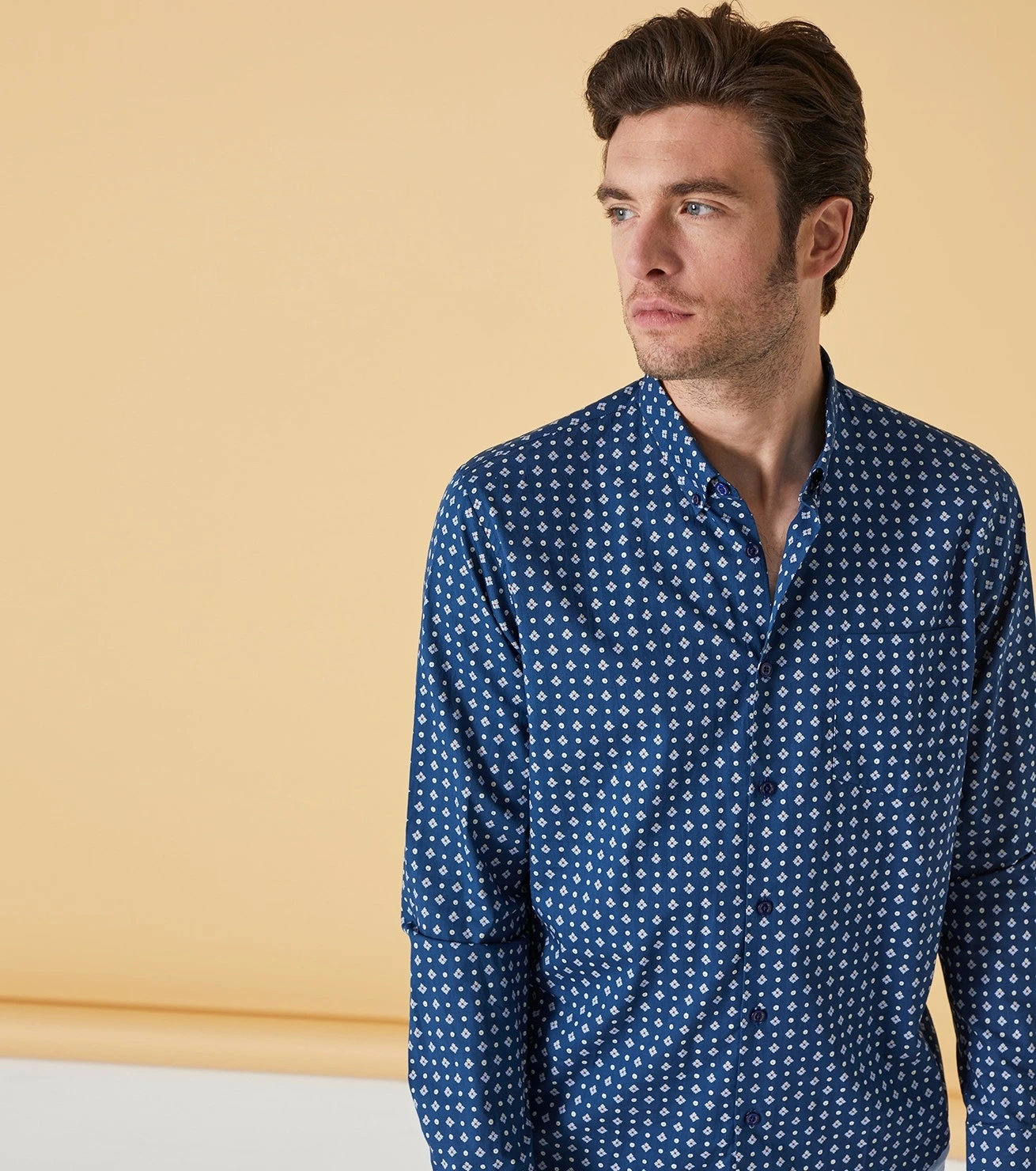 Chemise Milo SLIM Magarido Petrole 3 Chemise Milo SLIM Magarido Petrole – Image 3