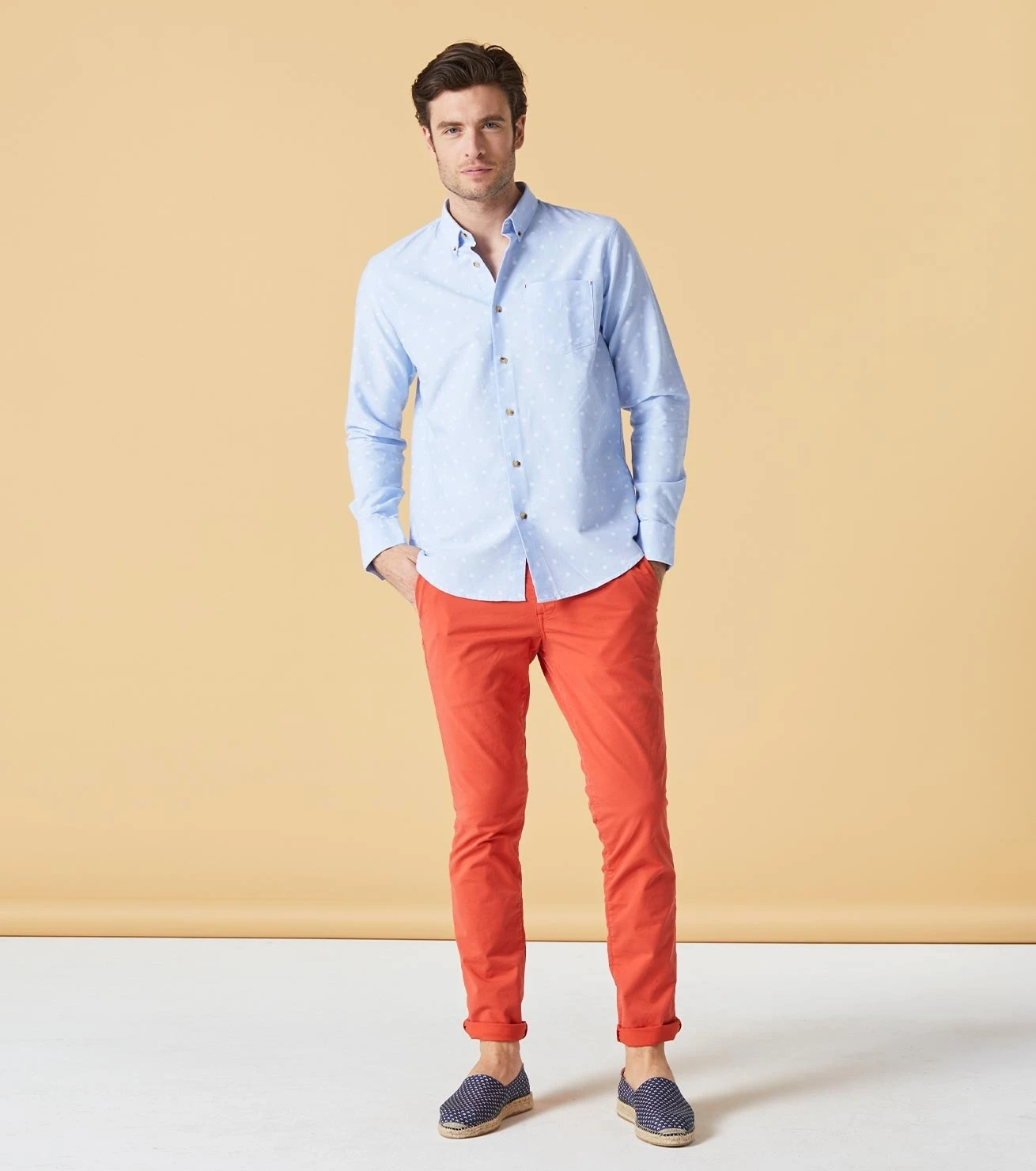 Chemise MILO SLIM Petit Soleil Blanc 1 Chemise MILO SLIM Petit Soleil Blanc