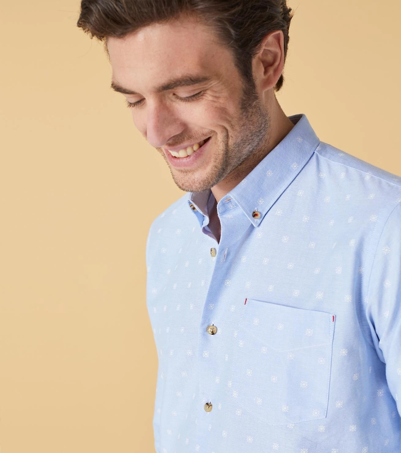 Chemise MILO SLIM Petit Soleil Blanc 3 Chemise MILO SLIM Petit Soleil Blanc – Image 3