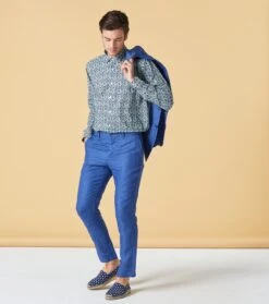 Chemise SLIM Mini Florentine Bleu -Mode Vêtements Magasin chemise mini florentine.4