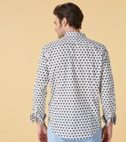 Chemise SLIM Mini Taureau Blanc 7 Chemise SLIM Mini Taureau Blanc -Mode Vêtements Magasin chemise mini taureau