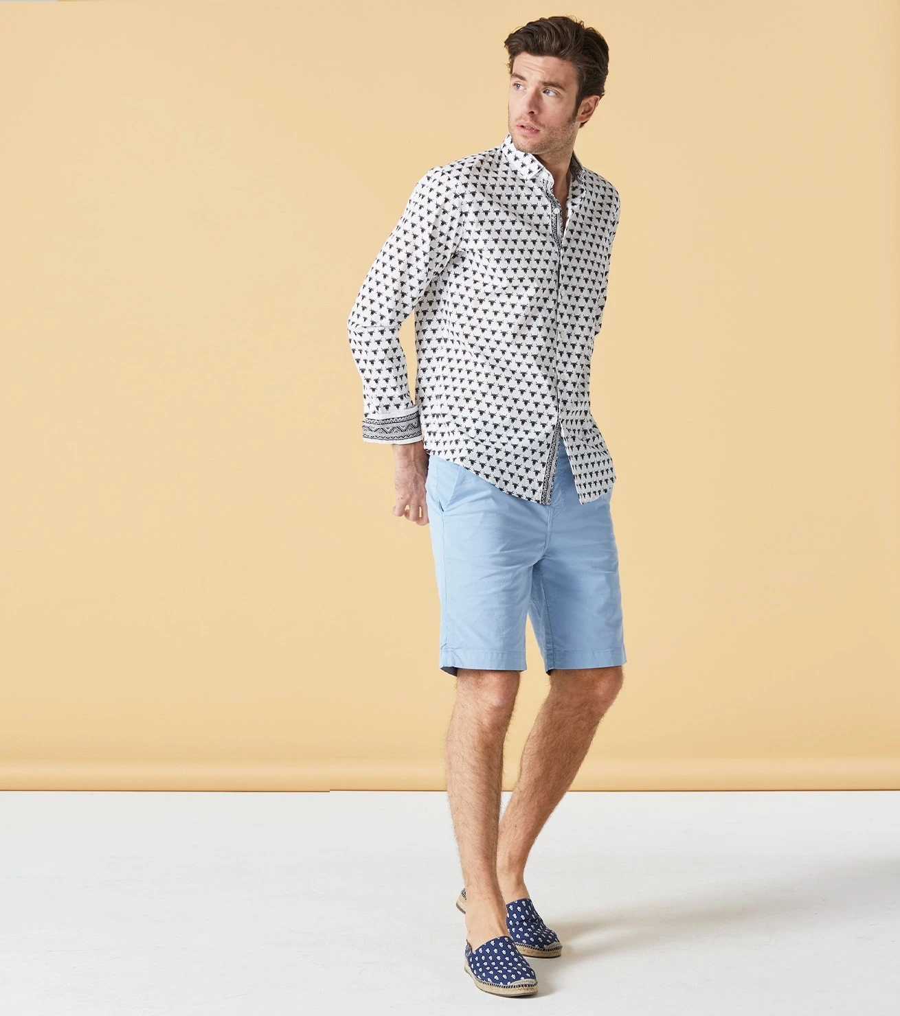 Chemise SLIM Mini Taureau Blanc 2 Chemise SLIM Mini Taureau Blanc – Image 2