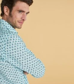 Chemise SLIM Murmure Aqua 7 Chemise SLIM Murmure Aqua -Mode Vêtements Magasin chemise murmure aqua