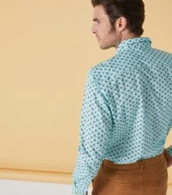 Chemise SLIM Murmure Aqua 8 Chemise SLIM Murmure Aqua -Mode Vêtements Magasin chemise murmure aqua.1