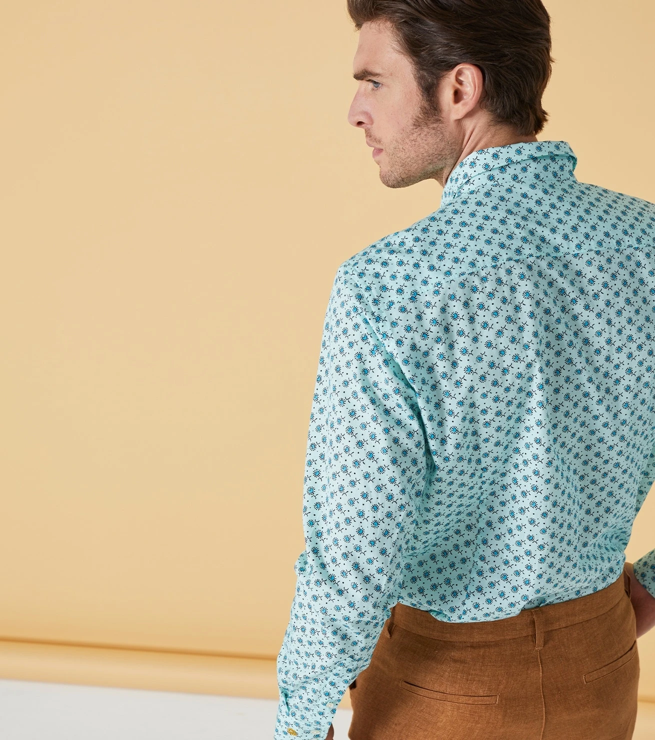 Chemise SLIM Murmure Aqua 4 Chemise SLIM Murmure Aqua – Image 4