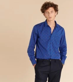 Chemise REGULAR Zibo Bleu Vif -Mode Vêtements Magasin chemise regular zibo