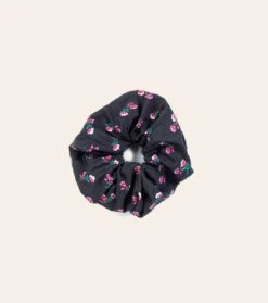 Chouchou PÂQUERETTE Noir Fuchsia