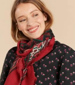 Combinaison Pantalon CARMEN Pâquerette Noir Et Fuchsia -Mode Vêtements Magasin combi carmen