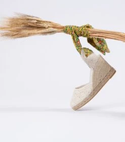 Espadrilles DULCE Frise Chardon Soleil Corail