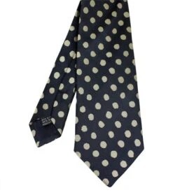 Cravate Soie "Gipsy" Pois Beiges