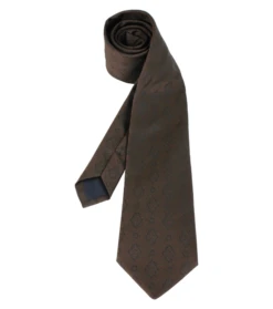 Cravate Soie "La Merveille" Marron