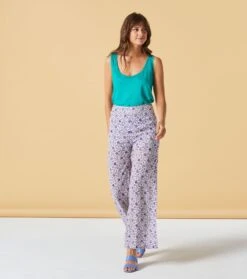 Débardeur JOSEPHA Lin Menthe