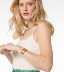 Débardeur MARTHE Nacre -Mode Vêtements Magasin debardeur martha beige