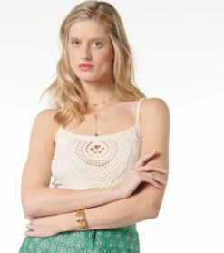 Débardeur MARTHE Nacre -Mode Vêtements Magasin debardeur martha beige.1