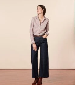 Chemise ELINA Fleur D'Arles Blush Menthe -Mode Vêtements Magasin elina fda blush