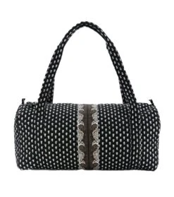 Sac De Voyage ESCAMPADOU La Mouche Blanc Fond Noir