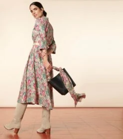 Etole PLUME émeraude Rose -Mode Vêtements Magasin etole plume