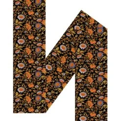 Etole CASSIS Noir 5 Etole CASSIS Noir -Mode Vêtements Magasin etole cassis orange noir