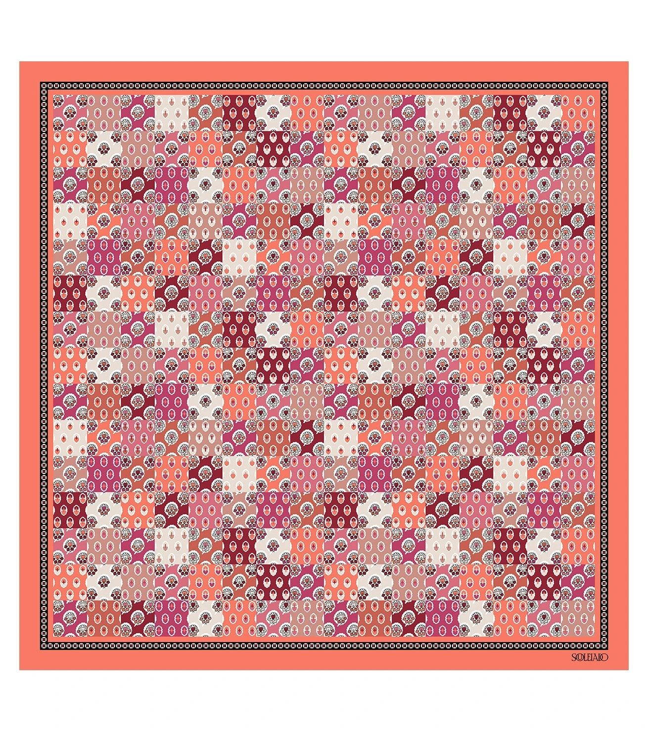 Pochette Gavroche En Twill De Soie LIBERTO Terracotta 45 X 45 Cm 1 Pochette Gavroche En Twill De Soie LIBERTO Terracotta 45 X 45 Cm