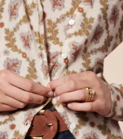 Gilet DOUCE Feuille De Vigne Nacre & Nude -Mode Vêtements Magasin gilet douce feuille de vignes.2